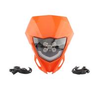Proyector Moto Carenado De Faro Delantero para Motocicleta WR YZ 250 450 Accesorios para Enduro Placa LED Faro Motocicleta(Orange)