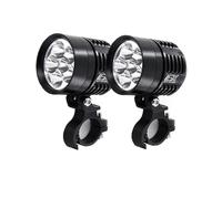 Proyector Moto Faros Delanteros Universales L6X LED para Motocicleta 2 Unidades 8000 LM Impermeables Antiniebla 12 V Faro Motocicleta(Only L6X)