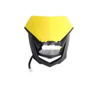 Proyector Moto para Suzuki DRZ RMX DR Faros Universales para Moto De Cross Placa Faro Motocrós para Enduro Faro Motocicleta(030 Black Yellow)