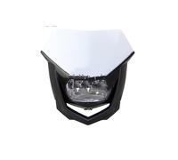 Proyector Moto para Suzuki DRZ RMX DR Faros Universales para Moto De Cross Placa Faro Motocrós para Enduro Faro Motocicleta(30 Black White)