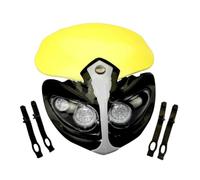 Proyector Moto para Suzuki DRZ RMX DR Faros Universales para Moto De Cross Placa Faro Motocrós para Enduro Faro Motocicleta(017 Yellow)