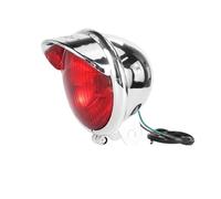 Proyector Moto para Touring para Sportster XL 883 1200 72 48 para Dyna para Softail Faros Antiniebla Universales Cromados Lámpara Faro DC12V Faro Motocicleta(1Piece Red)