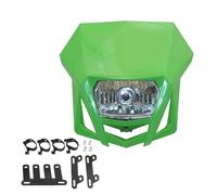 Proyector Moto para XR 250 CRF 450 para WR Placa para Faro para Accesorios Moto Cross para Enduro Motocross para Suzuki Faro Motocicleta(Green)