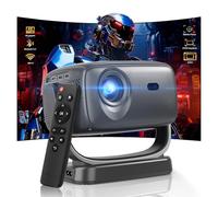 Proyector nativo 1080P Home Smart Video Proyector 4K Soporte 26000L Corrección Keystone Stream Aplicaciones WiFi 6 Bluetooth 5.2 Compatible con TV Stick, HDMI, USB, Laptop, iPhone, Android Smartphone