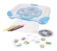 ColorBaby 47844 Good Idea Proyector para Dibujar niños, 33x26x4,5 cm, Rotuladores de Colores, Discos Intercambiables, Temáticas variadas, Regalo niña 3 años, Juguetes interactivos