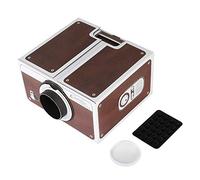 Proyector para smartphone y vídeos Android, proyector portátil de Cinema Home Use Projector 2.0, entretenimiento familiar, caja marrón
