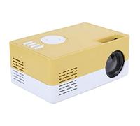 Proyector, portátil 1080p Full High Definition LED Mini 100240V Smart Home Cinema Proyector, para Disfrutar de Videojuegos, Series de TV, Partidos de fútbol en Cualquier Lugar(Amarillo y Blanco)
