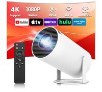 Proyector Portatil (2026 Upgraded) con 1920x1080P, Proyector 4K con WiFi 6 y BT 5.2, 180° Rotation, Projector Portable 4K con HD-MI, USB, PS5, Phone,【Auto Keystone】
