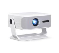 Proyector Portátil 450 ANSI, Mini Proyector 4K con 270° Rotación y Soporte, Autofoco + Corrección Automática 4D Keystone, Apps Integradas, Videoproyector para Móvil/PC/TV Stick, Cine en Casa y Viajes