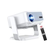 Proyector Portatil 4K Mini【Netflix】 Full HD 1080P Android 13 360° Rotación Enfoque Electrónico & Keystone Correction WiFi 2.4G/5G Bluetooth 5.2 Portátil para Smartphone PC TV Sticks USB HDMI PS5