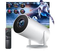 Proyector Portátil 4k, Mini Proyector Bluetooth con WiFi 6 Y Android 11, Proyector Inteligente Corrección Horizontal Automática, Mini Proyector Portátil, para El Hogar, Dormitorio