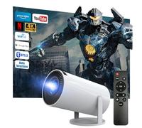 Proyector Portátil con Android 13, 2025 Actualizado Proyector 4k 1080P Full HD Soporte, Mini Proyector Portatil WiFi 6 BT 5.3