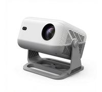 Proyector Portátil con Certificación Netflix - Teknuzen Squalo, Full HD 1080P Nativo y Soporte 4k. Autoenfoque, Evasión de Obstáculos y Rotación 270°. WiFi6, BT5, Smart OS y App Móvil. Widevine L1