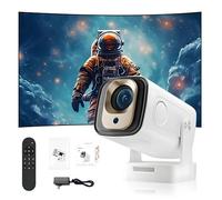 Proyector portátil Inteligente Android 11 con 260 lúmenes de Brillo, 1080P Full HD, Enfoque automático, Corta Distancia y Altavoz Incorporado