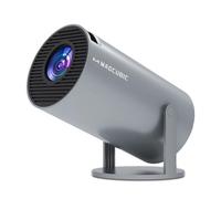 Proyector portátil Magcubic 4K WiFi6 y BT 5.0 con preinstalación del Sistema operativo Android 11.0 Incorporado, proyector Inteligente de rotación de 360 Grados de 130 Pulgadas