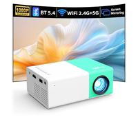 Proyector portátil Mini proyector wepvo para Dibujos Animados Regalo para niños proyector de películas al Aire Libre, proyector de LED para Cine en casa con interfaces HDMI y Remoto (YG300Plus)