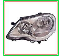 Proyector Siniestro H1-H7 Eléctrico Cromato-Con Motor Vw Polo- (Año 2005-2009)