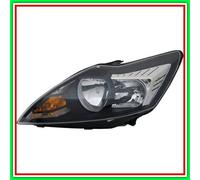 Proyector Siniestro H1-H7 Eléctrico Negro-Cromado-Con Motor Ford Focus-...