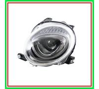 Proyector Siniestro H7 Eléctrico Con Motor Fiat - 500 - Mod. 07/15 -