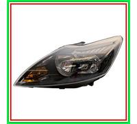 Proyector Siniestro H7-H1 Eléctrico Con Motor-Negro Ford Focus- (Año 2007-2011)
