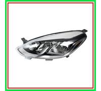 Proyector Siniestro H7-H15 Eléctrico Con Motor Cromado Ford Fiesta Mk Vii- (Año