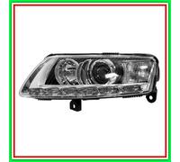 Proyector Siniestro Led-D3S-H7 Eléctrico-Con Motor Audi A6-(Año 2008-2011)