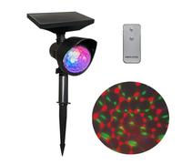 Proyector solar de estrellas RGB colorido al aire libre LED luz móvil de Navidad lámpara de decoración de paisaje para Navidad vacaciones con control remoto