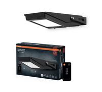 OSRAM Proyector LED ENDURA Flood Solar, 10W, energía solar, sensor incorporado, luz blanca fría, control remoto, batería de larga duración hasta cuatro horas a pleno brillo, protección IP65