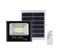 Proyector solar para exteriores con sensor remoto de crepúsculo a amanecer IP67, resistente al agua, carga rápida para seguridad e iluminación
