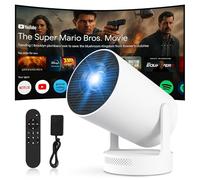 Proyector Video 2025 Upgraded Proyector con WiFi 6 y BT 5.4 Mini proyector 210 ASIN soporta 4K 1080P Auto Keystone Compatible con HDMI/TV Stick Laptop Electric Focus (RTR300)