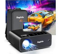 Proyector WiFi Bluetooth 5G con Estuche. proyector Full HD 1080P 9500 lúmenes 5G WiFi Bluetooth 4K LCD LED Proyector de vídeo de Cine en casa/Conferencia al Aire Libre, para i-OS/Android/TV Stick