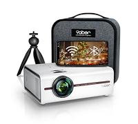 Proyector WiFi Bluetooth, YABER V5 7000 lúmenes Mini Proyector Portátil,Soporta 1080P Full HD, Cine en Casa Adecuado para Smartphone iPad, HDMI/USB/VGA/AV…