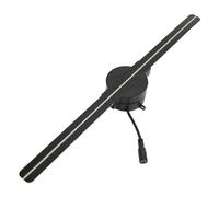 Proyector WiFi con Ventilador de Holograma 3D, 224 Cuentas de Luz LED, Pantalla de Proyector de Publicidad de Video Holográfica de 1080P de 16,5 Pulgadas para Empresas, Fiestas,