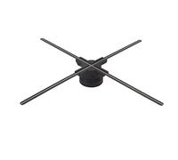 Proyector WiFi con Ventilador de Holograma 3D, Proyector de Holograma de 100 Cm Naked Eye 1600x1184 con Control Remoto Pantalla de Publicidad 3D para Bar Party 100-240V