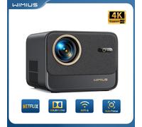 Proyector Wimius 4k compatible con 30000 lúmenes enfoque automático/llavero Full HD 1080p nativo Black