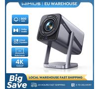 Proyector IWIMIUS 4K Netflix Oficial WIFI6 Nativo 1080P 800ANSI Enfoque automático y Keystone BT5.2 Portátil 360 ° Gire el cine en casa as picture