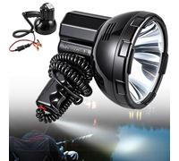 Proyector Xenon HID 12V, Linterna Manual Para Camping Exterior 160W | Con Enchufe De Cigarrillo Y Pinzas Cocodrilo, Linterna 12V Para Caza Pesca Y Camping
