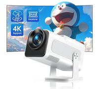 Proyector4K Soporte, 【Auto Keystone】 Mini Proyector Portatil 25000 Lúmenes Full HD 1080P Nativo, TOPTRO Giratorio de 270° Proyector Cine en Casa, MiniProyector para TV Stick Movil WiFi Bluetooth