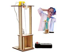 Proyectos Científicos de Ascensor, Kit De Construcción De Maquetas De Madera Hecho A Mano, Kit De Varillas Científicas Para Clases De Física, Juguete De Elevador Eléctrico, Experiencia Edu