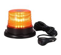 PROZOR 40 W Rotativo LED Luz de Advertencia Indicador Estroboscópico Flash de Emergencia con 5m cable de Mechero y Interruptor para 12V 24V Coche SUV Patrulla Caravana Remolque Camion Tractor