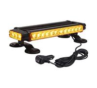 PROZOR Luz LED Estroboscópica 30 LED 30W 7 Modos E57 Lampara Advertencia Barra de Emergencia Base Magnética IP65 con Enchufe para Mechero de Coche para 12/24V Vehículo Tractor Camión