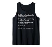 Prpuesta Quieres Ser Mi Madrina de Confirmación Definición Camiseta sin Mangas