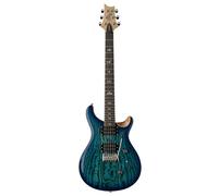 PRS SE Exotic Custom 24 Burled Ash LTD Lake Blue, Natural Back - Guitarra eléctrica