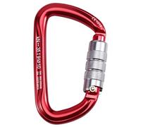 Prterver Clip de Escalada con Bloqueo de 25KN, Mosquetón de Escalada para Escalar, Rapelar, con Bloqueo.