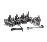 Prterver Juego de Postes de Herramienta de Cambio RáPido de Torno WM210VandWM180Vand0618 12X12Mm Descanso de Herramienta para Columpio Sobre Cama 120-220Mm