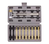 Prterver Juego de Punzones y Martillo Profesional con Pasador Giratorio, con Punzones de LatóN, Acero y PláStico y Cabeza de Martillo Intercambiable