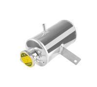 Prterver Kit Universal de Tanque de Expansión de Agua de Refrigerante para Coche + Tapa Botella Plateada