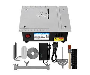 Prterver Mini de Mesa Sierras de Banco PequeñAs EléCtricas de Escritorio Hogar DIY Modelo de PCB Herramienta de Corte Torno para CarpinteríA Enchufe de la UE