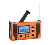 Prterver Radio Meteorológico de Emergencia, Radio de Alerta Meteorológica de 10000 MAh, Carga Solar, Manivela y Carga USB, Radio Am/FM