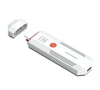 Prterver Receptor Inalámbrico de 50 M, Adaptador de TV, Extensor de Audio y Video Compatible con para TV, Monitor, Proyector, PC (Solo RX)